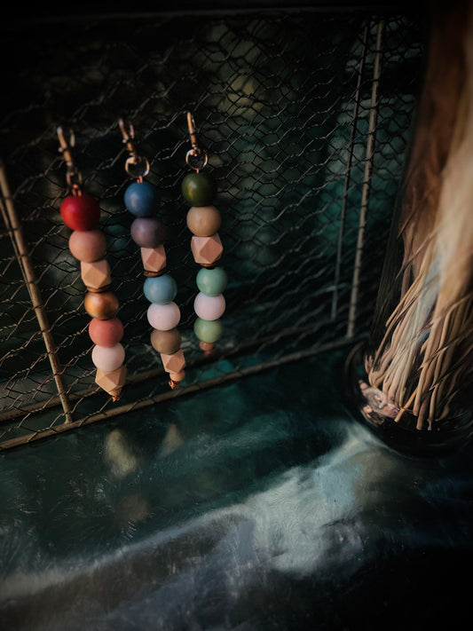 Wooden Beaded Key Chains